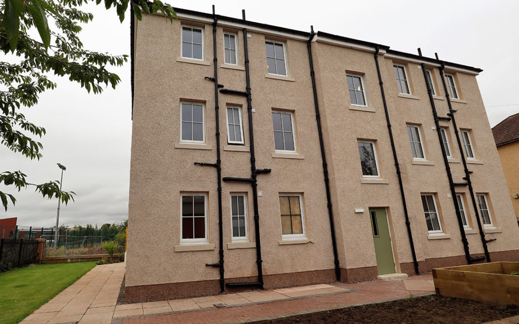 Converted empty property, now specialist housing in Niddrie Street, Edinburgh.