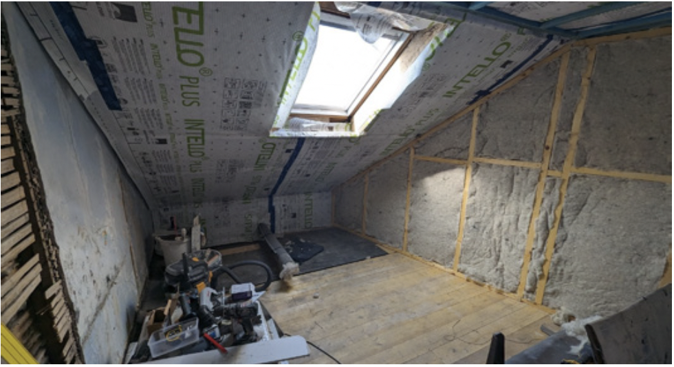 Photo of loft installation being fitted